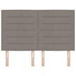 vidaXL Tête de lit LED avec des lumières à LED Taupe 160 cm Polyester