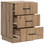 vidaXL Cabinet de chevet Chêne artisanal 43 x 41 x 63 5 cm