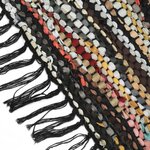 Vidaxl tapis chindi tissé à la main cuir 190x280 cm multicolore