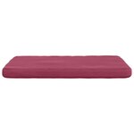 vidaXL Coussins de siège 4 Pièces Bordeaux 40 x 40 x 3 cm Velours