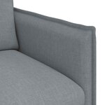 vidaXL Canapé Gris clair 136 x 82 x 85 cm tissu