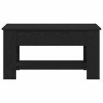 vidaXL Table basse Chêne noir 101 x 49 x 52 cm Bois d'ingénierie
