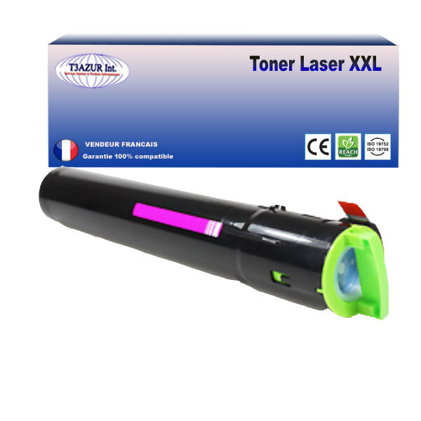 Toner compatible avec ricoh aficio mpc2030  mpc2050  mpc2530  mpc2550 remplace ricoh 842063/841506/842059/841198  - magenta - 9 500 pages - t3azur