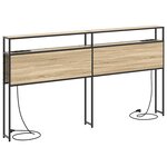 vidaXL Tête de lit de rangement Chêne sonoma 200 cm Bois d'ingénierie