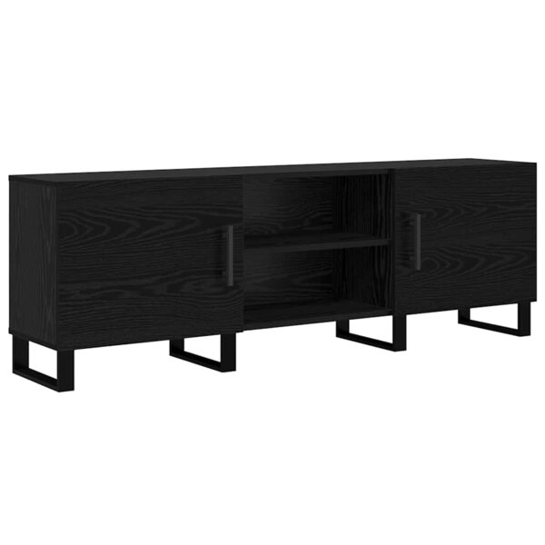 vidaXL Meuble TV Chêne noir 150 x 30 x 50 cm Bois d'ingénierie