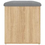 vidaXL Banc de rangement Chêne Sonoma 62x42x45 cm Bois d'ingénierie