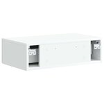 vidaXL Table d'appoint murale Blanc 59 x 34 5 x 17 cm