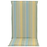 Vidaxl coussins de chaise de jardin 2 pièces multicolore 120x50x3 cm