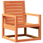 vidaXL Chaise de jardin cire marron 57 5x63x76 cm bois de pin massif