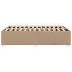 vidaXL Cadre de lit sans matelas cappuccino 120x200 cm similicuir