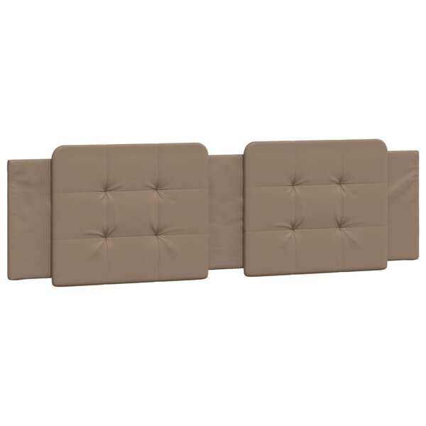 vidaXL Coussin de tête de lit cappuccino 180 cm similicuir