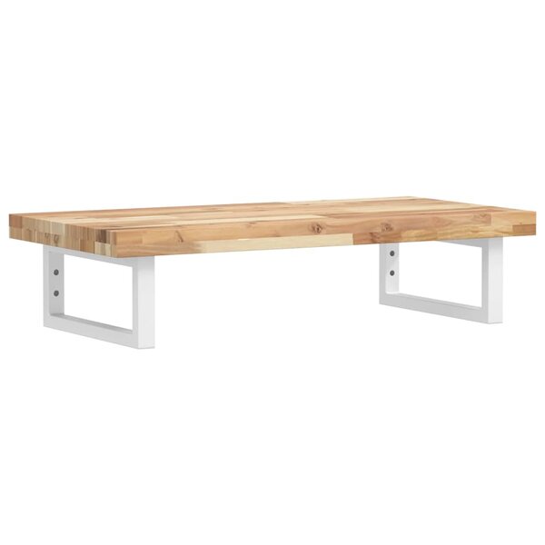 vidaXL Étagère de vasque murale acier et bois massif d'acacia