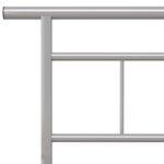 vidaXL Cadre de lit sans matelas gris métal 200x200 cm