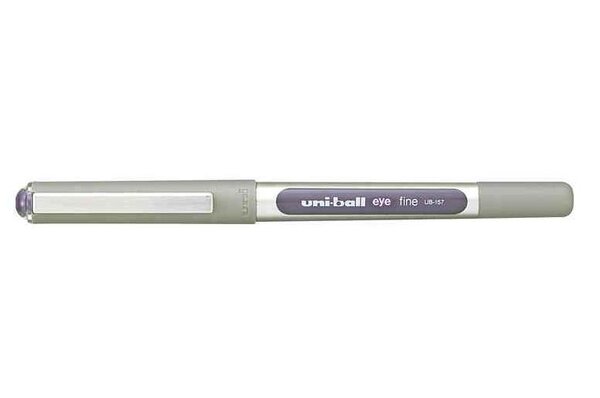 Roller encre liquide EYE UB157 pointe moyenne 0 7mm violet UNI-BALL