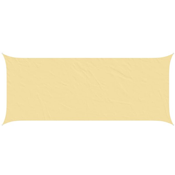 vidaXL Voile d'ombre Sable 6 x 2 5 m 100   polyester Oxford