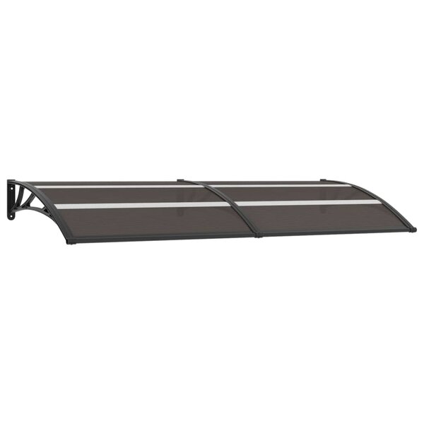vidaXL Auvent de porte Noir 240x80 cm PC