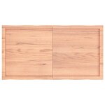 vidaXL Dessus de table bois massif traité bordure assortie
