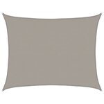 vidaXL Voile d'ombrage 160 g/m² rectangulaire gris clair 6x7 m PEHD