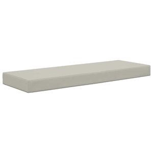 vidaXL Coussin de Siège d'Extérieur Gris 111 5 x 40 x 8 cm
