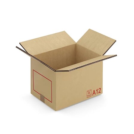 Caisse carton galia double cannelure avec rabats 40x30x30 cm (lot de 20)