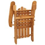 vidaXL Ensemble de salon de jardin Adirondack 5 Pièces bois acacia solide