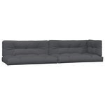 vidaXL Salon palette de jardin avec coussins 6Pièces bois d'acacia massif