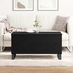 vidaXL Table Basse Chêne noir 90 x 44.5 x 45 cm Bois d'ingénierie