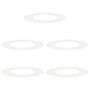 vidaXL adapté pour anneaux d'arbre plats 5 Pièces Blanc Ø40 / 70 cm Acier