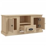 vidaXL Meuble TV chêne sonoma 100x35 5x45 cm bois d'ingénierie