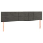 vidaXL Sommier à lattes de lit et matelas gris foncé 120x190cm velours