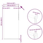 vidaXL Store roulant 120 x 230 cm Gris