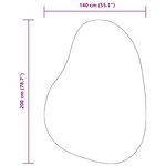 vidaXL Tapis HUARTE Crème 140 x 200 cm Polyester