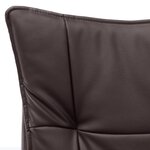 vidaXL Chaise de bureau Marron Similicuir