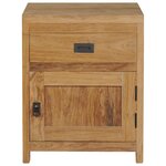 vidaXL Table de chevet teck massif 40x30x50 cm