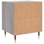 vidaXL Table de chevet sonoma gris 40x35x47 5 cm bois d’ingénierie