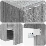 vidaXL Meuble de lavabo mural Sonoma gris 49 x 41 x 63 cm