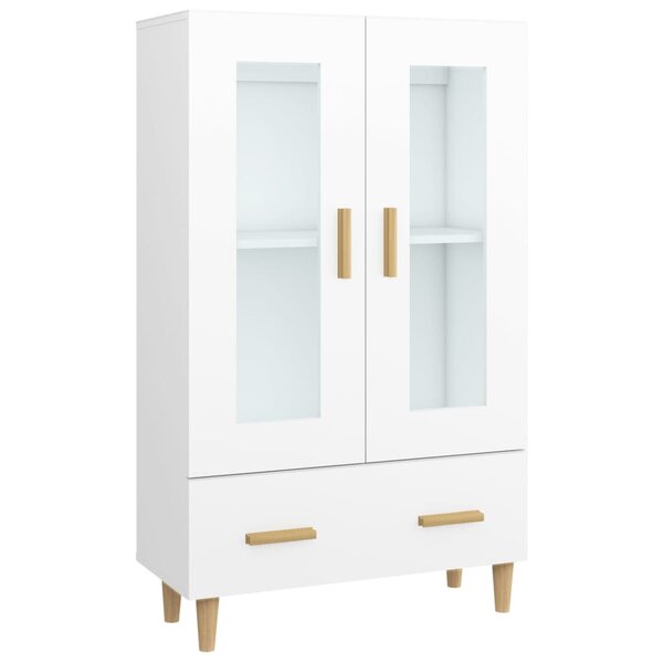 vidaXL Buffet haut Blanc 70x31x115 cm Bois d'ingénierie