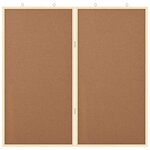 vidaXL Tableau en liège Marron 80 x 1.4 x 80 cm Bois massif en pin