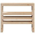 vidaXL Tête de lit avec étagères 100 cm bois massif de pin