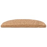 vidaXL Tapis d'escalier auto-adhésifs 15 Pièces Beige 80 x 24 5 x 3 5 cm
