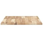 vidaXL Dessus de table rectangulaire 80x60x2 cm bois massif d'acacia