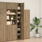 vidaXL Cabinet de rangement slim chêne artisanal 30 x 42.5 x 225 cm