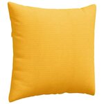 vidaXL Coussins de canapé 2 Pièces Jaune clair 45 x 45 cm