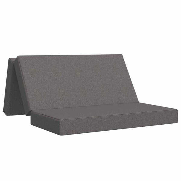 vidaXL Canapé-lit pliable 160 x 67 x 45 cm Gris clair