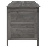 vidaXL Boîte de rangement de jardin anthracite bois massif sapin