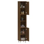 vidaXL Armoire de bain Chêne marron 30x30x179 cm Bois d'ingénierie