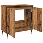 vidaXL Armoire de salle de bain vieux bois 58x33x60 cm bois ingénierie