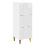 vidaXL Armoire à tiroirs Blanc brillant 33 x 34 5 x 90 cm