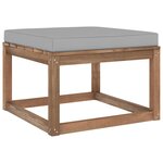 Vidaxl salon palette de jardin 6 pièces et coussins bois de pin imprégné