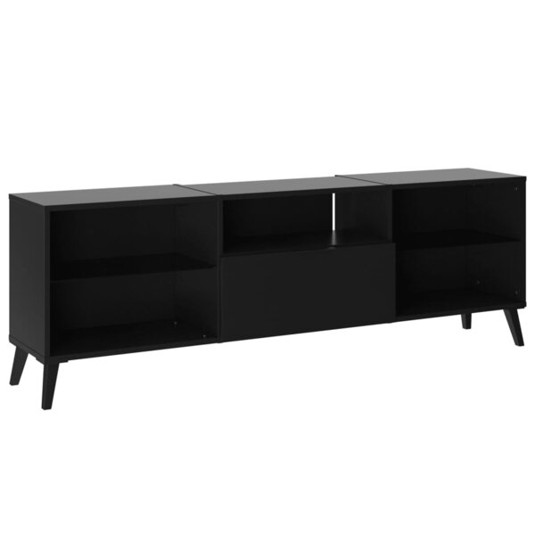 FMD Meuble TV 153 5x31 7x52 cm noir